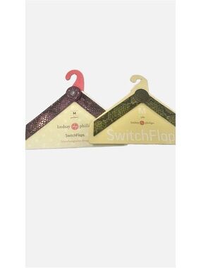 Lot of 2 Lindsay Phillips SwitchFlops Size Medium 7/8 Jade, Palmer